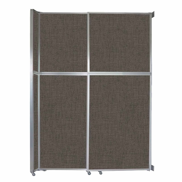 Versare Operable Wall Sliding Room Divider 6'10" x 10'3/4" Mocha Fabric 1070263-1 - main